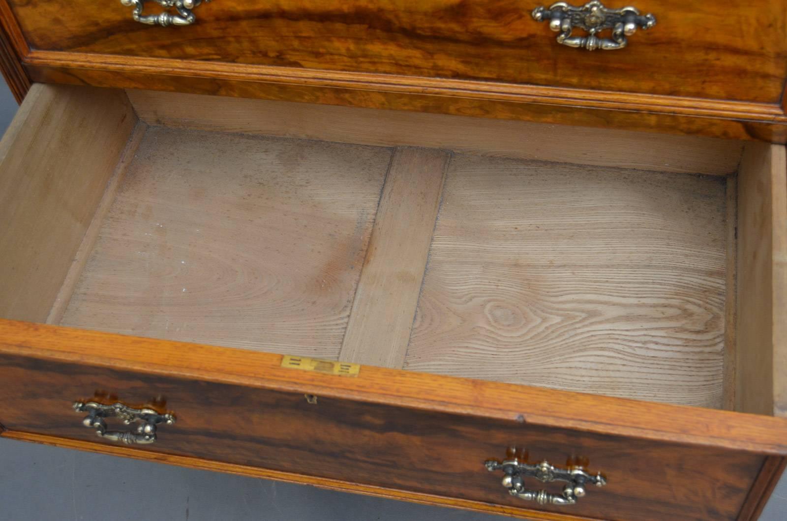 Victorian Olivewood Chest of Drawers 2