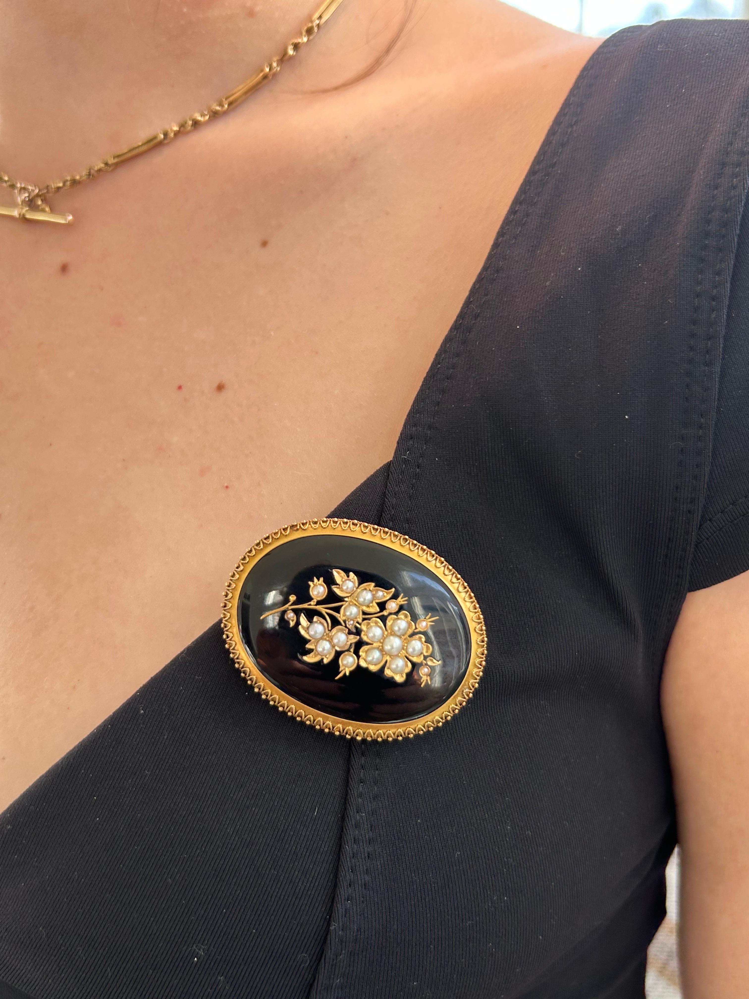 mourning broach