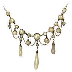 Victorian Opal 9 Carat Gold Fringe Necklace