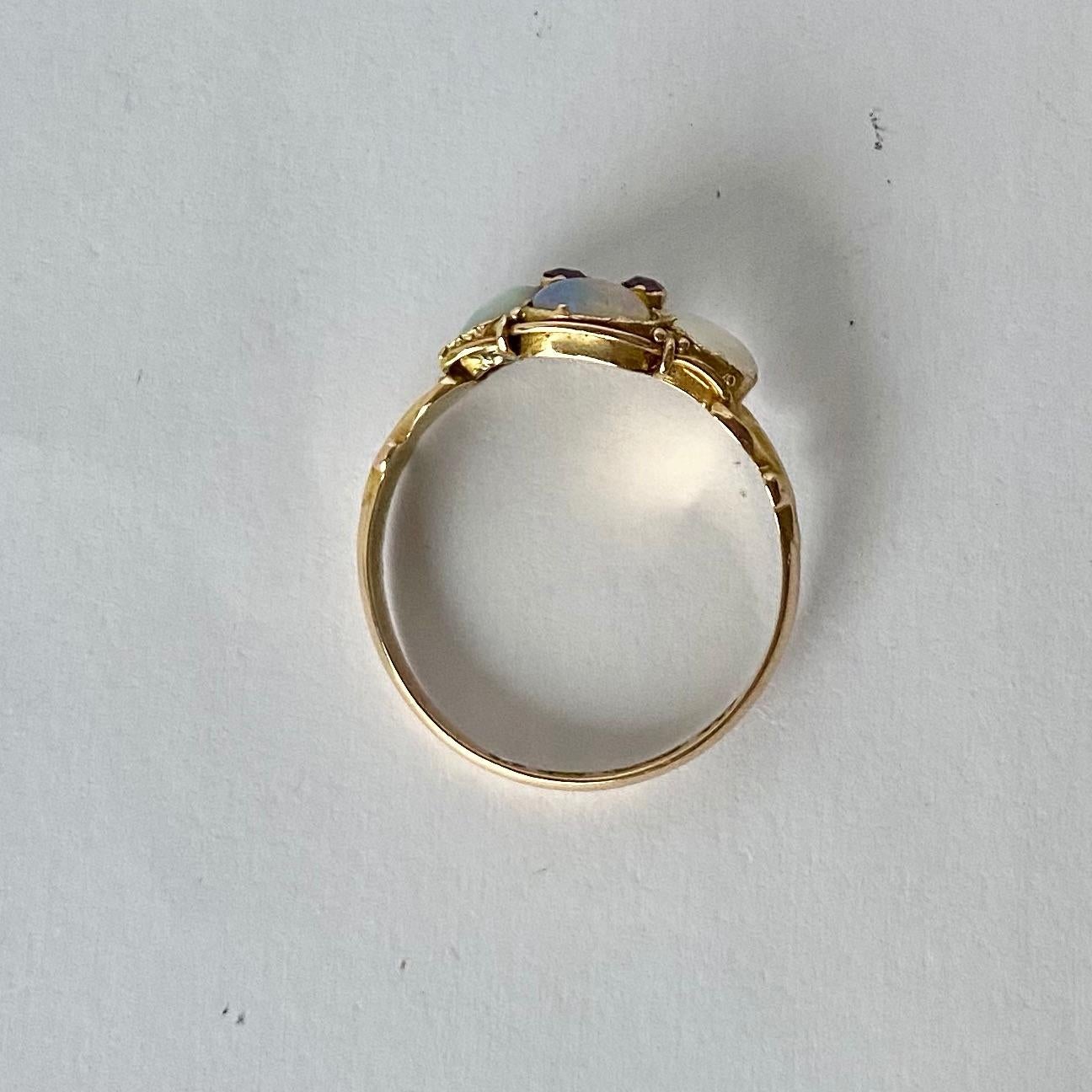 amethyst opal ring