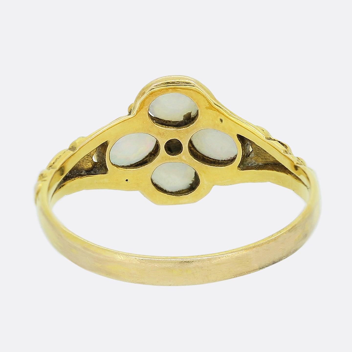 Victorian Opal and Diamond Ring In Good Condition In London, GB