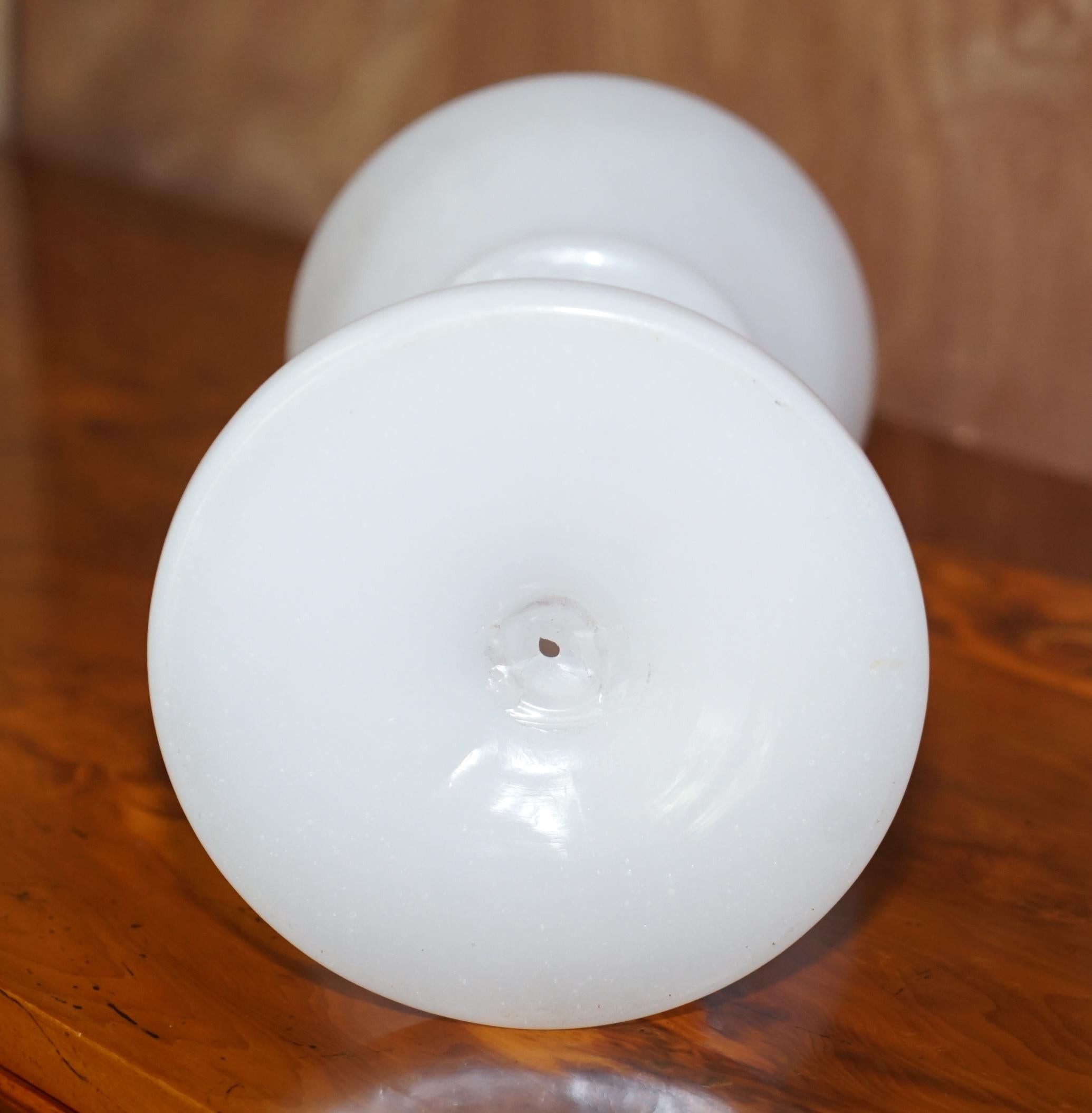 Royal House Antiques

Royal House Antiques is delighted to offer for sale this lovely Victorian Opaline glass oil lamp base

A good looking and decorative piece, it is sold exactly as you see, there is nothing extra included, the piece is free