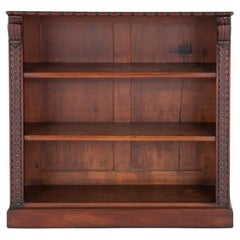 Antique Victorian Open Bookcase by Edwards and Roberts London 1880