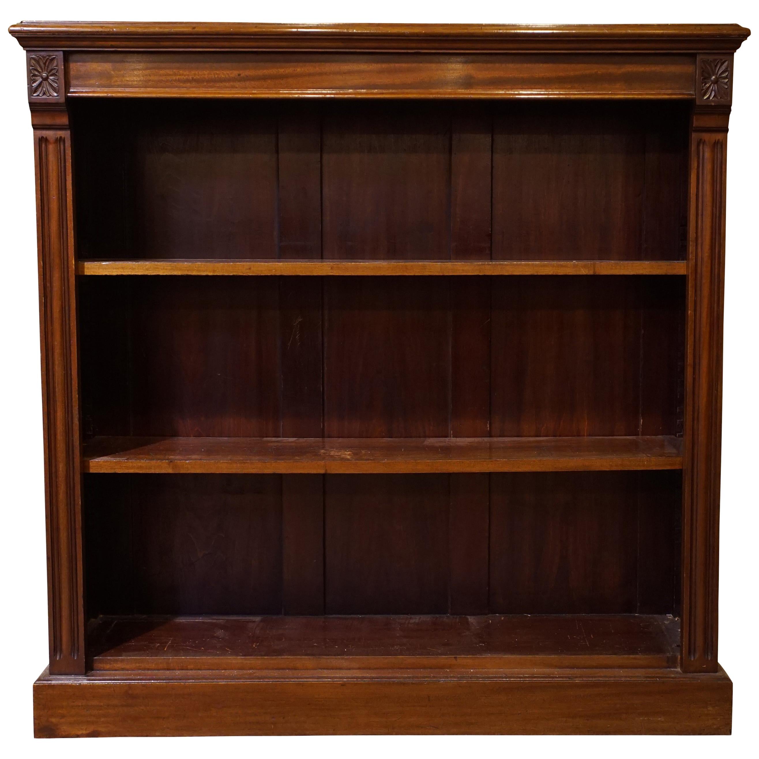 Victorian Open Bookcase For Sale