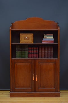 Victorian Open Bookcase in Solid Mahogany
