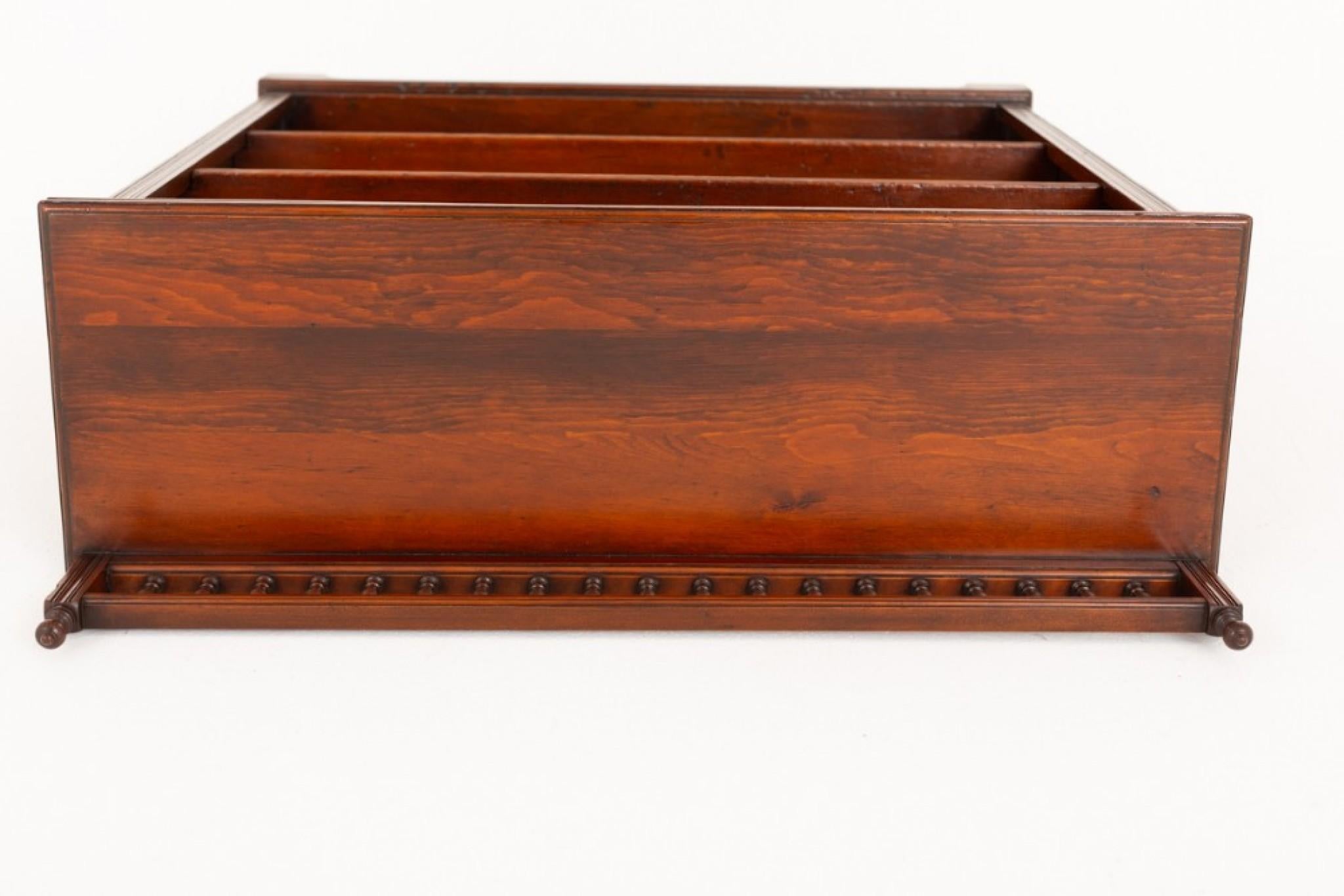 Victorian Open Bookcase Pine 1880 3