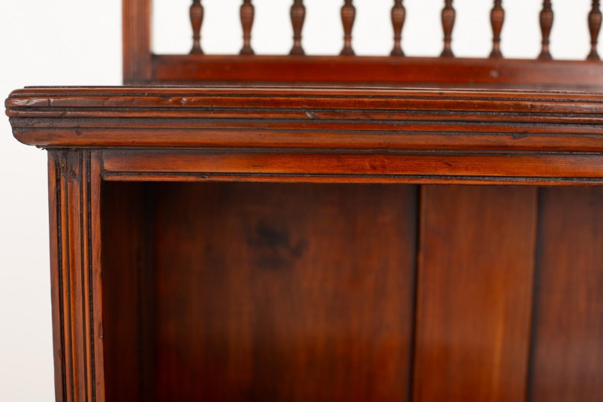 Victorian Open Bookcase Pine 1880 4