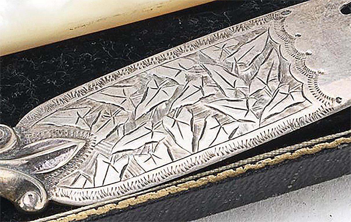 Viktorianische oder edwardianische Besteckstücke aus Silber Desert (Englisch) im Angebot
