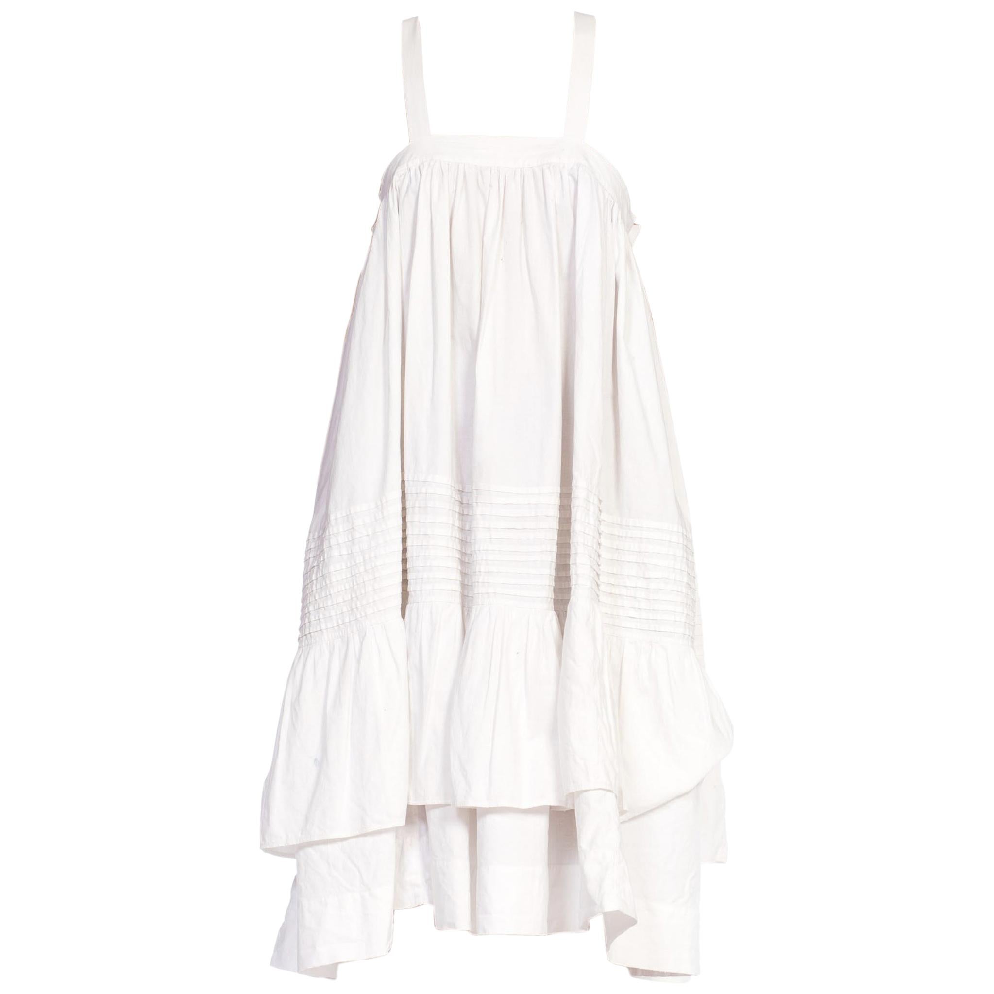 MORPHEW COLLECTION White Organic Cotton Tunic Dress Made From A