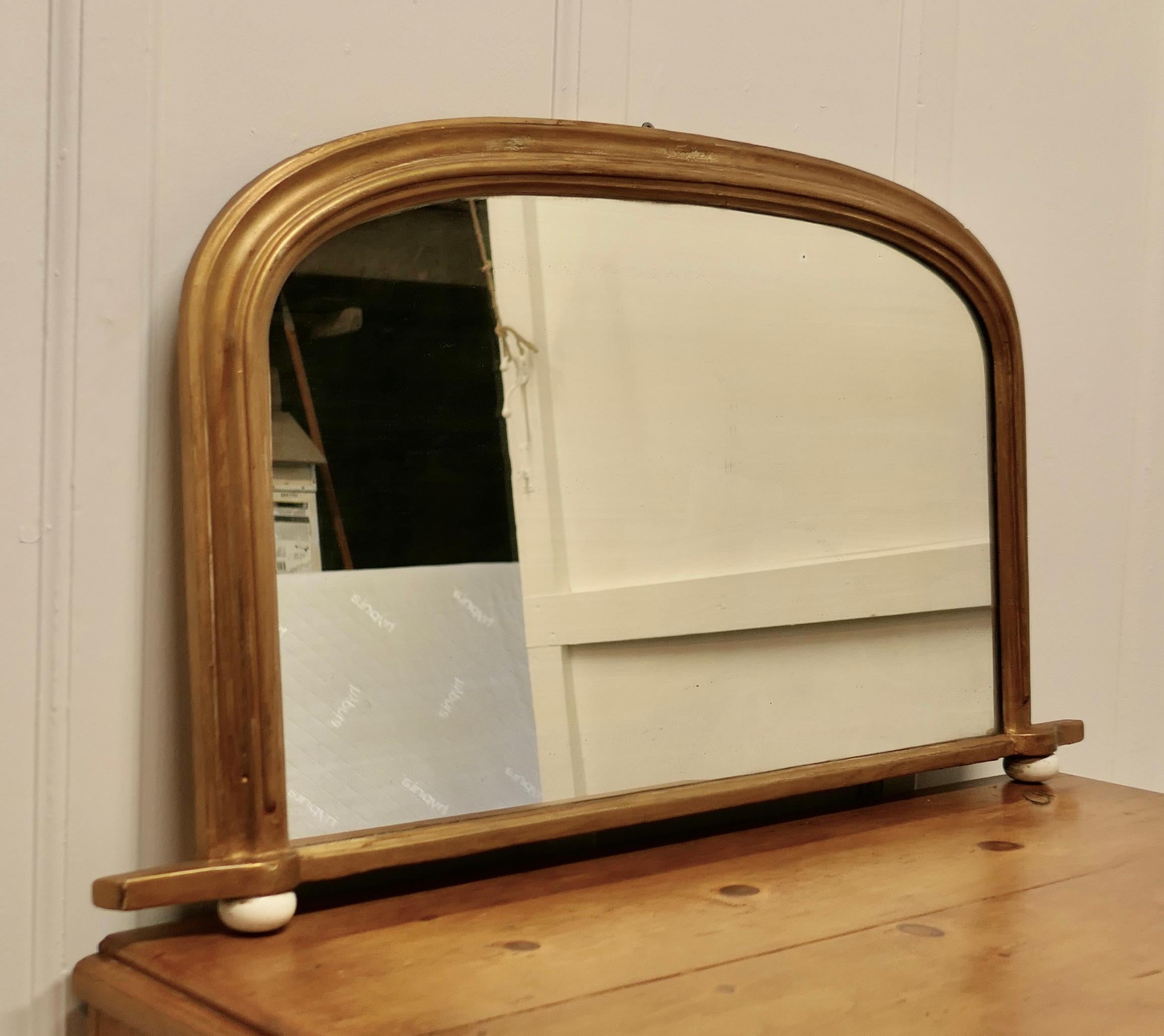 atlantic black overmantle mirror