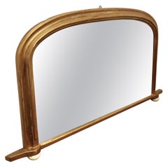 Victorian Original Old Gold Over-Mantle Mirror