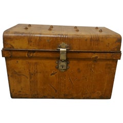 Victorian Original Scumble Paint Tin Travel Trunk