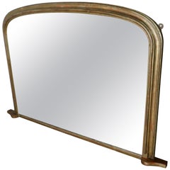 Victorian Original Shabby Look Gold Overmantel Mirror