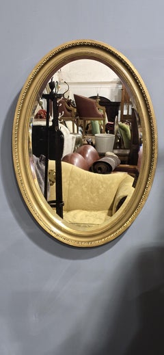 Victorian Oval Gilt Mirror