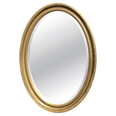 Victorian Oval Gilt Mirror