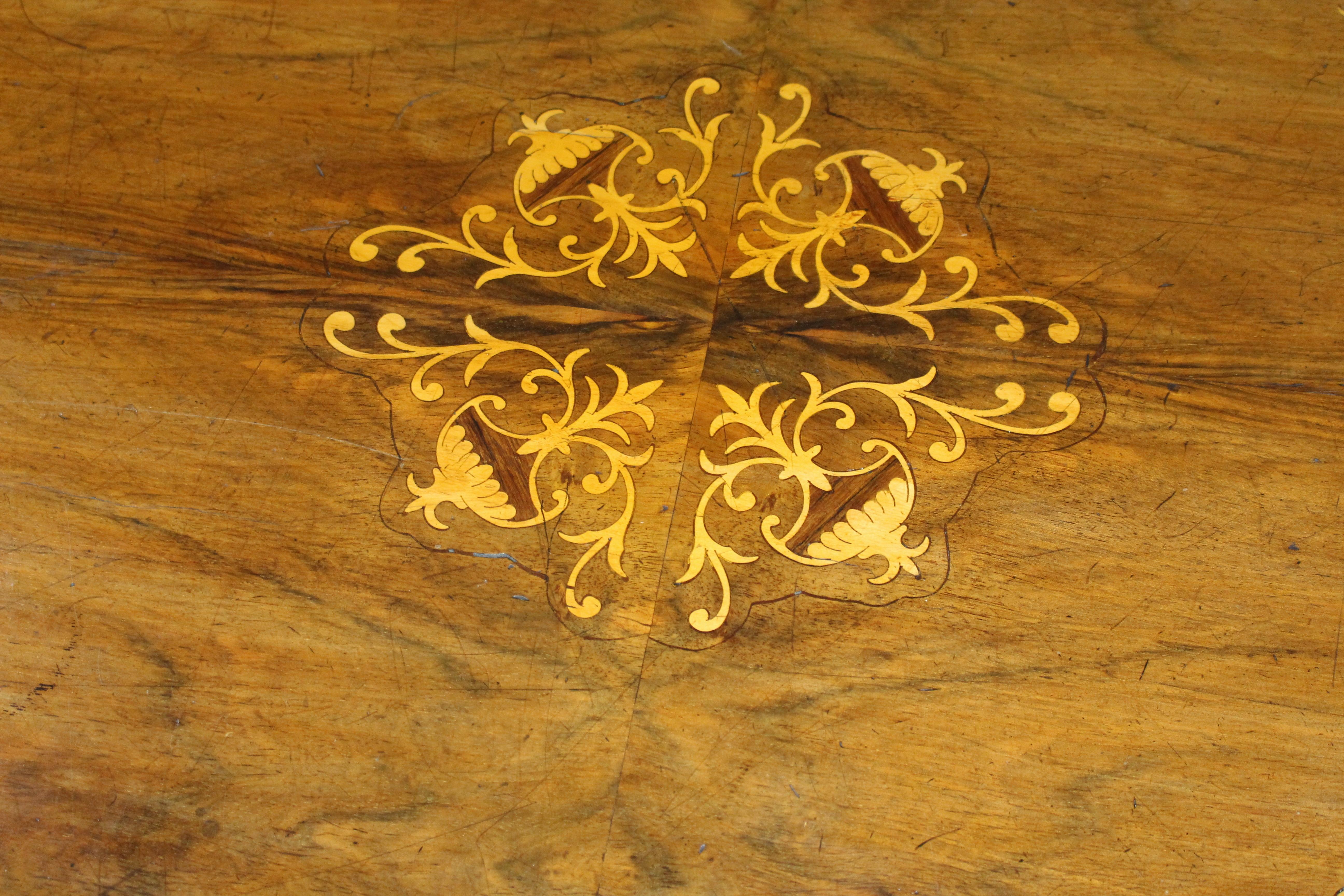 Victorian Oval Inlaid Tilt-Top Table 1