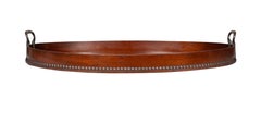Victorian Oval Mahogany Tray