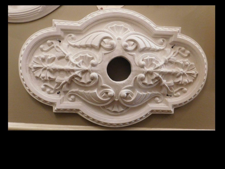"Victorian Oval" Plaster Ceiling Medallions For Sale at 1stDibs