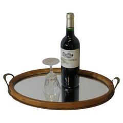 Victorian Oval Sideboard Mirror Tray, Wine Tray  This is a delightful piece
