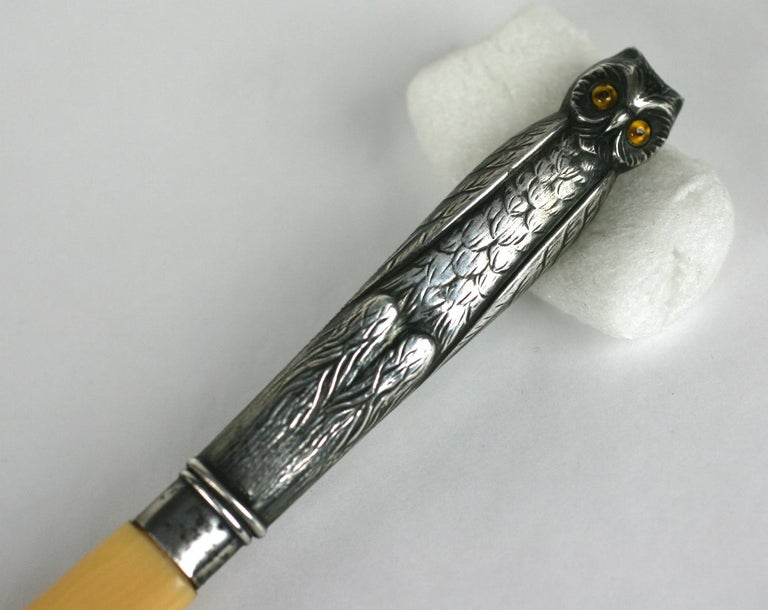 Victorian Owl Letter Opener For Sale at 1stDibs