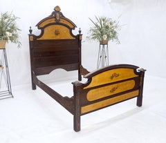 Victorian Painted Bedroom Dresser Mirror King Bed Headboard Rocking Chair Set