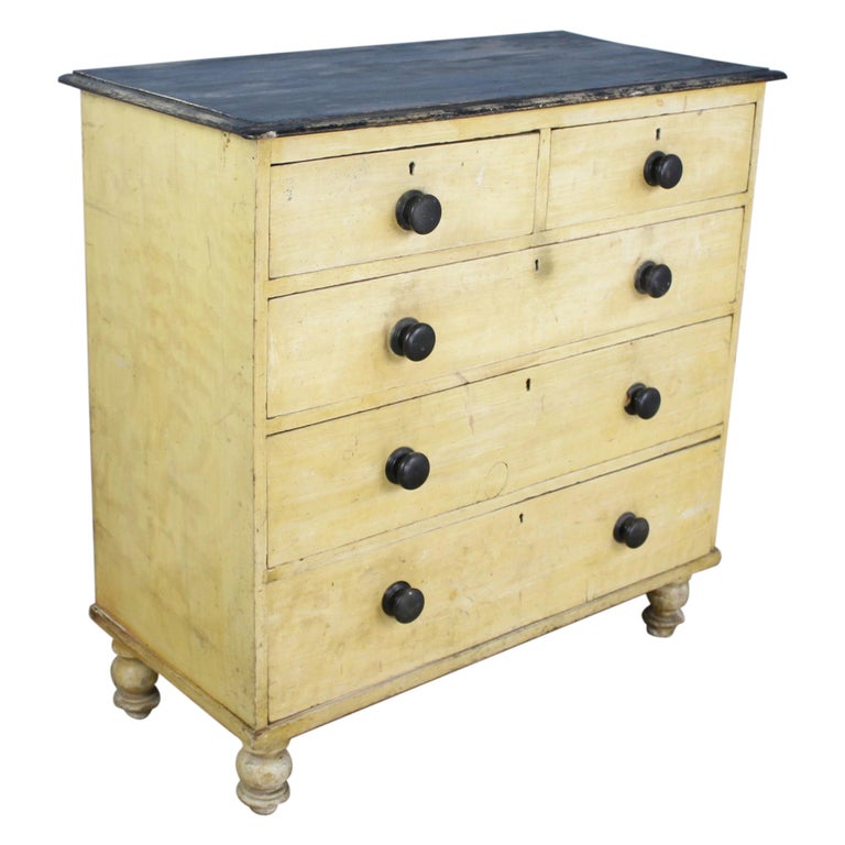 Victorian Painted Chest of Drawers at 1stDibs