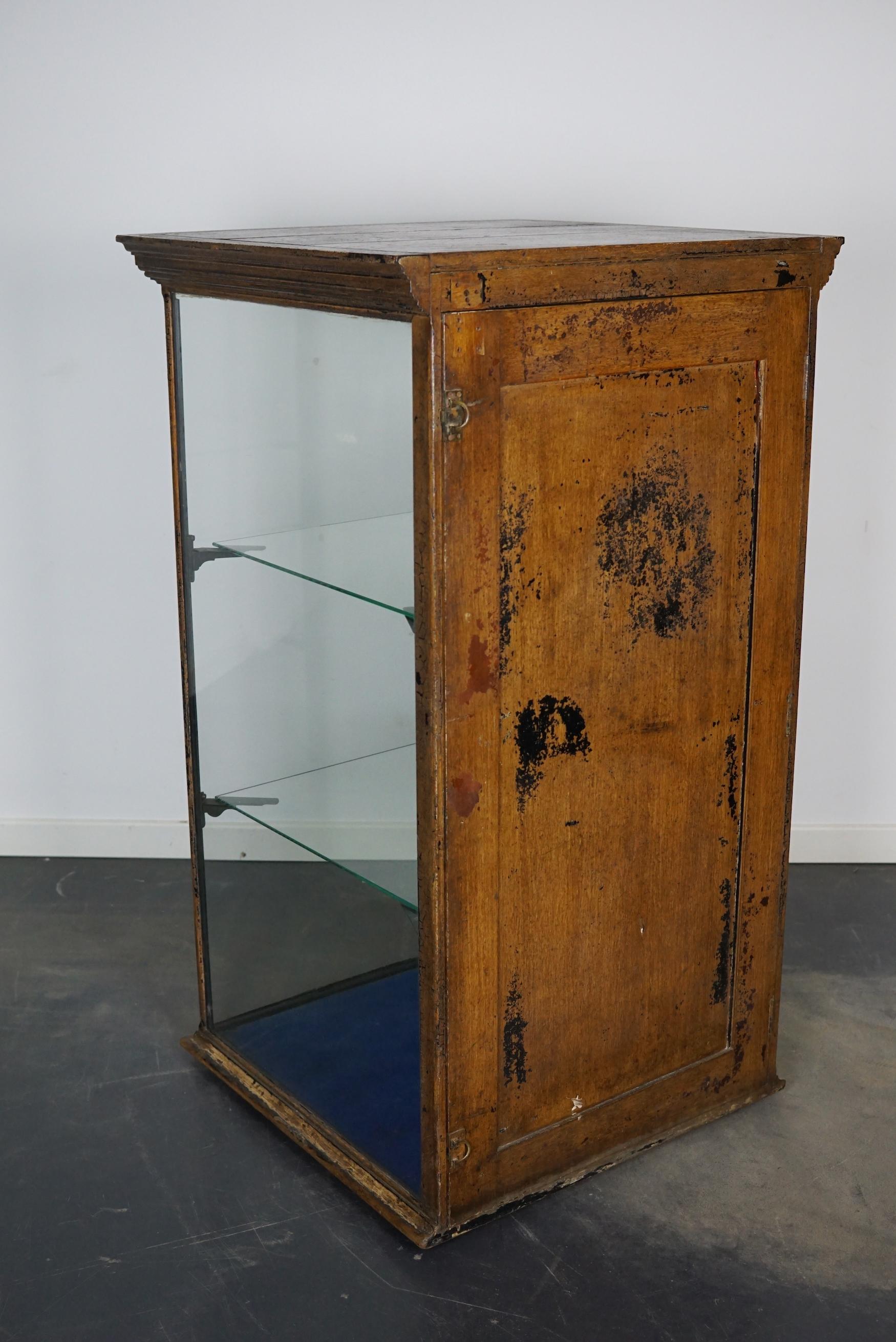 Victorian Painted Mahogany Shop Display Cabinet / Vitrine, Late 19th Century For Sale 6