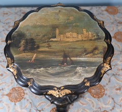 Victorian Painted Side Table 1880 Osbourne House Queen Victoria
