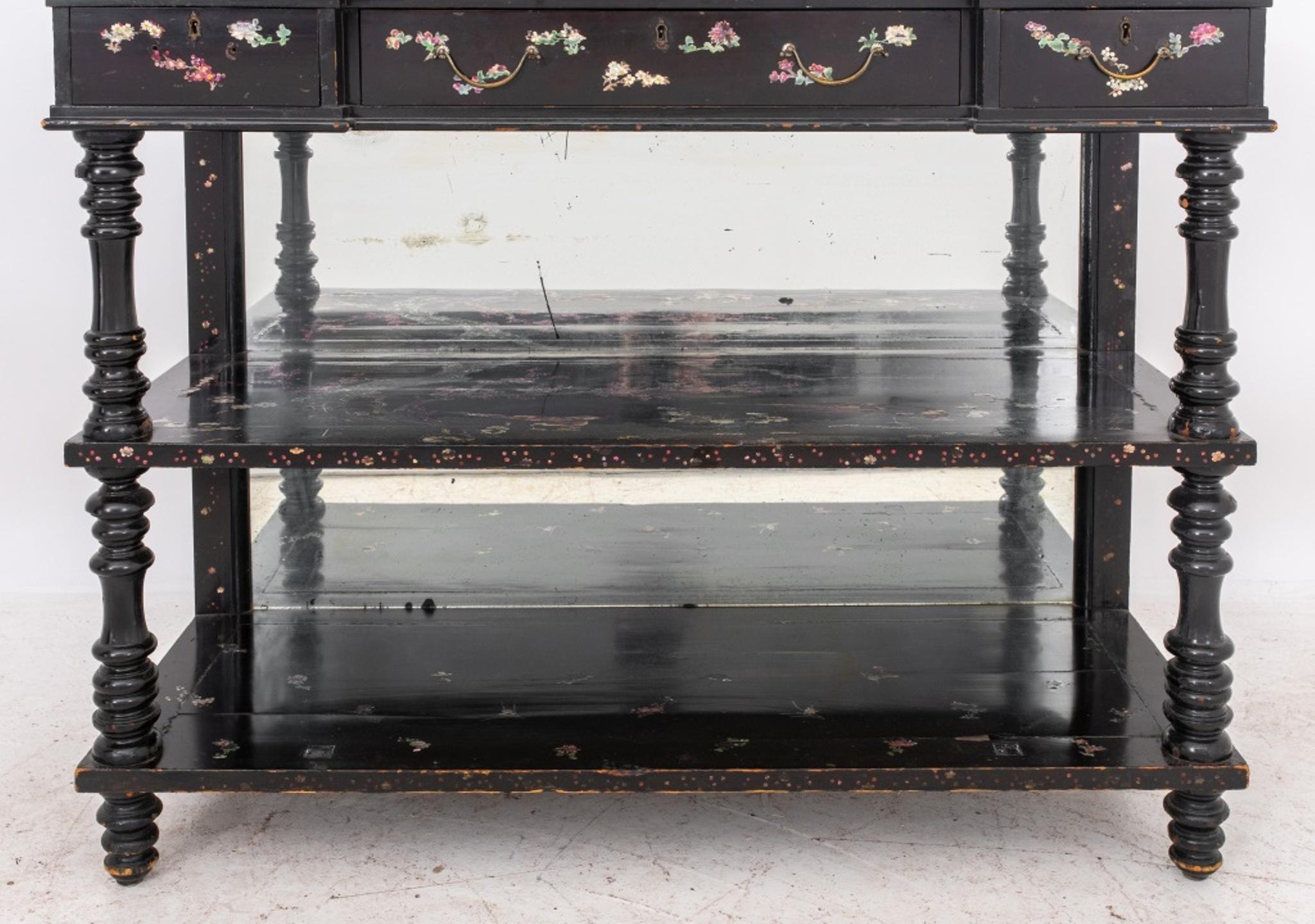 Victorian Papier Mache and Japanese Lacquer Buffet In Good Condition For Sale In New York, NY