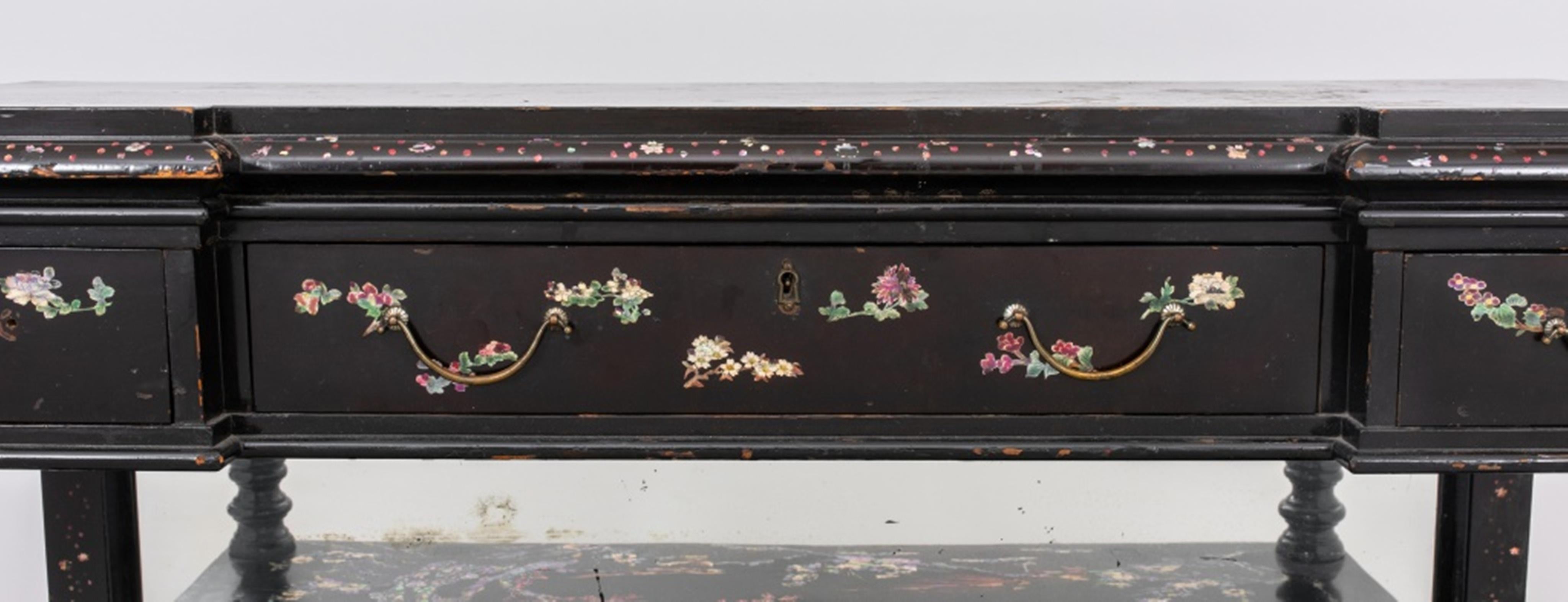 Victorian Papier Mache and Japanese Lacquer Buffet For Sale 1