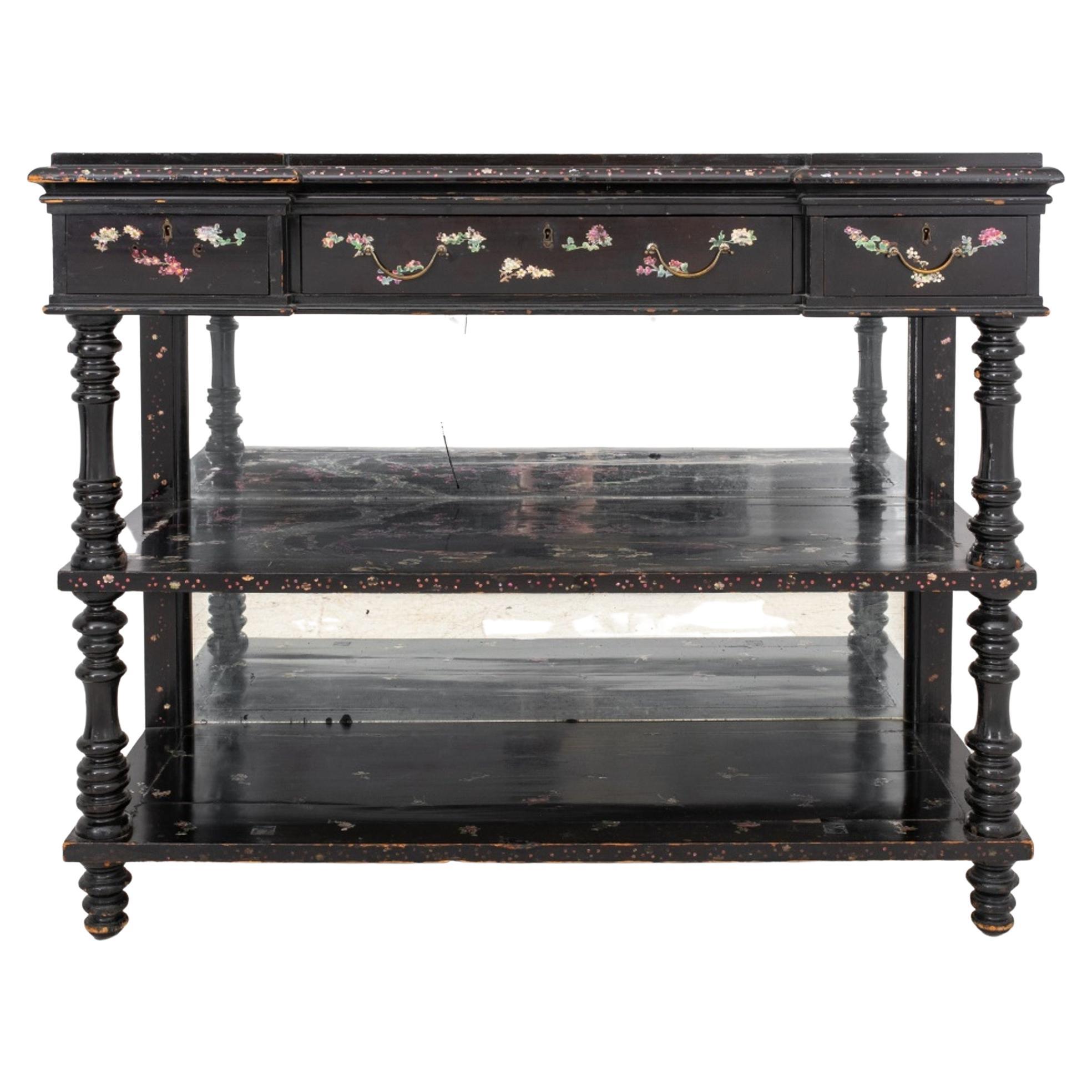 Victorian Papier Mache and Japanese Lacquer Buffet For Sale