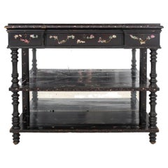 Antique Victorian Papier Mache and Japanese Lacquer Buffet