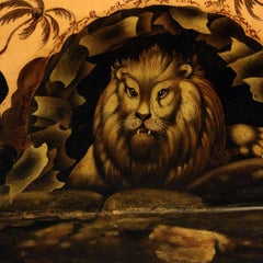 Victorian Papier Maché Tray on Stand