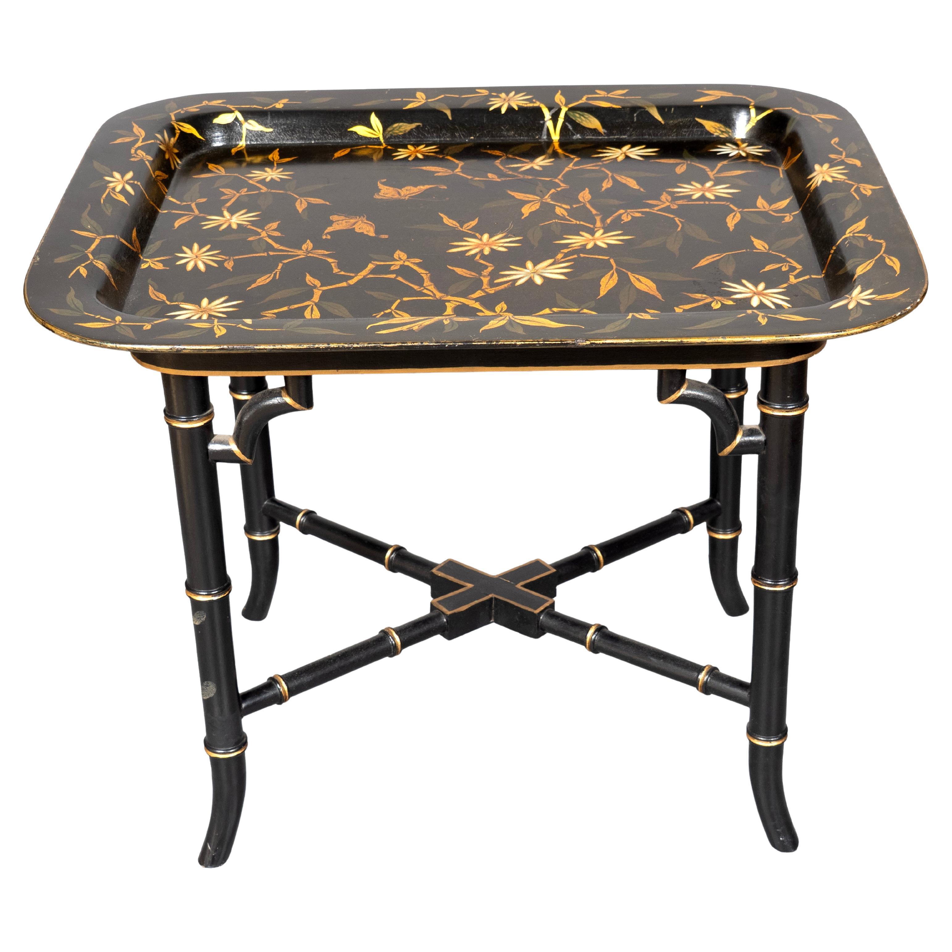 Victorian Papier Mache Tray Table