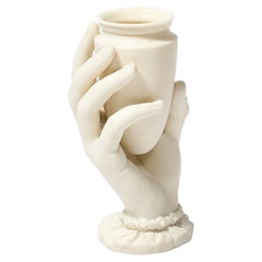 Victorian Parian Porcelain Minimal Sculptural Vase