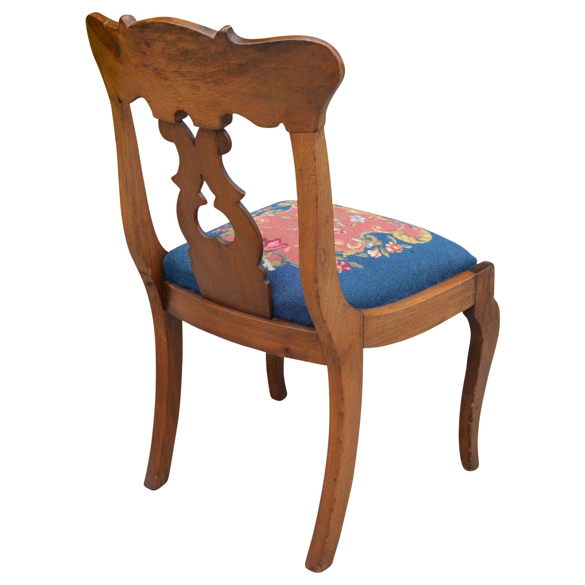 victorian needlepoint chair