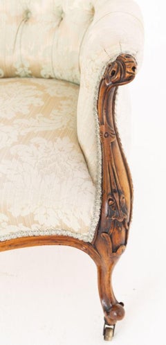 Victorian Parlour Chair Seat 1860 Mahogany Period Antique