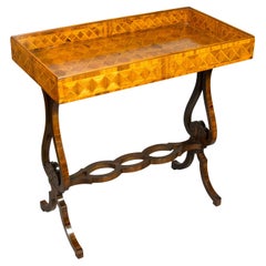 Victorian Parquetry Tray Top Table