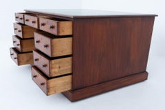 Victorian Partners Desk Mahogany Writing Table 1860