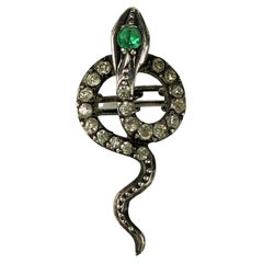 Antique Victorian Paste Snake Boutonniere/Enhancer