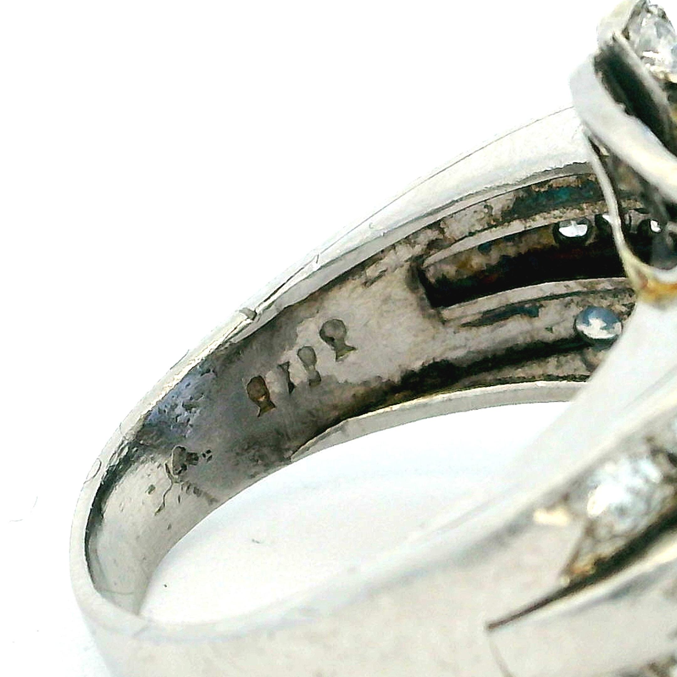 Victorian Paul Matthews Natürlicher Ceylon Saphir & Diamant Ring, GIA zertifiziert im Zustand „Hervorragend“ im Angebot in Miami, FL