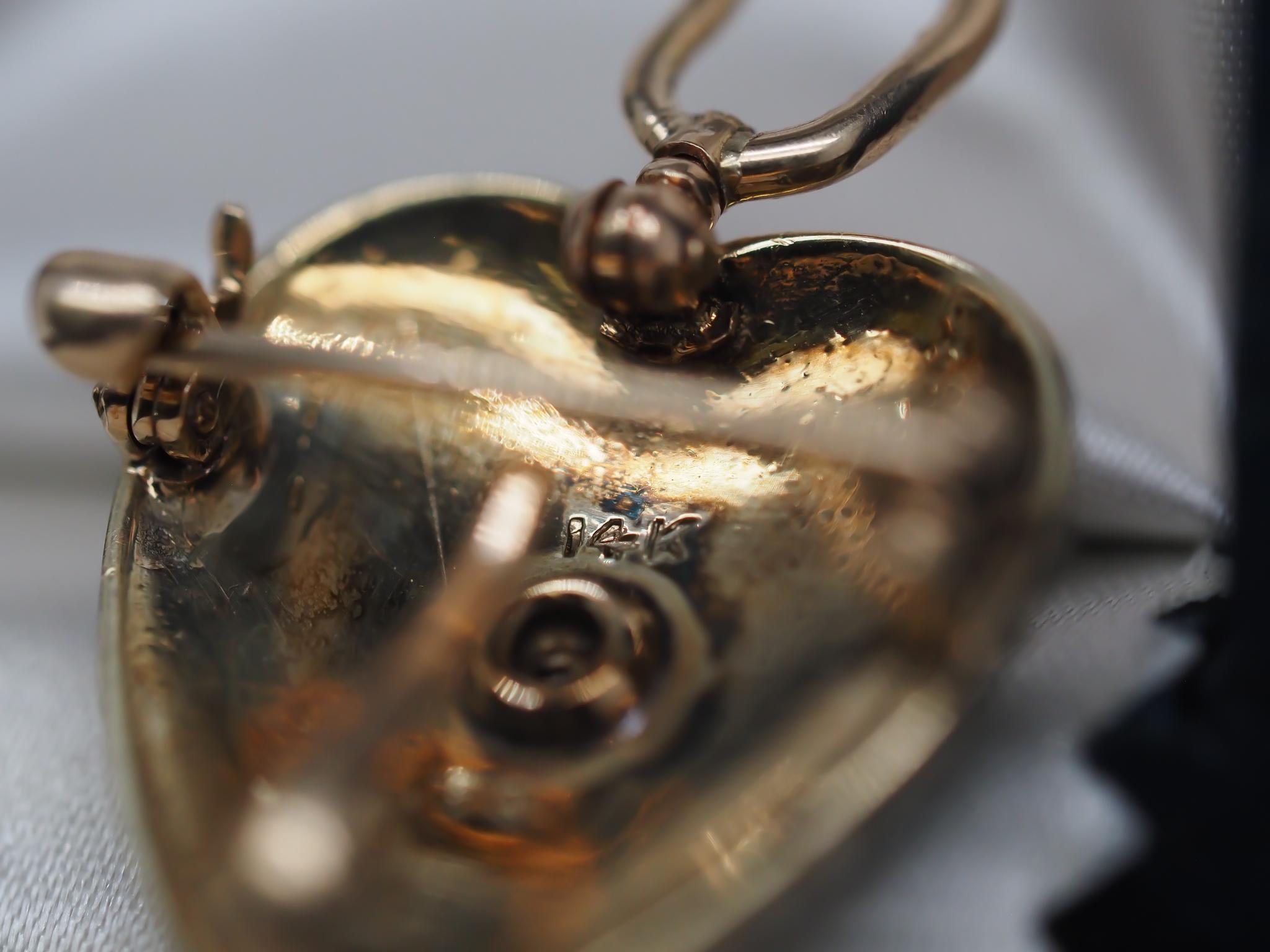 Victorian Pearl and Diamond Heart Shape Pendant and Brooch For Sale 1