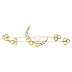 Victorian Pearl Brooch, c.1880s