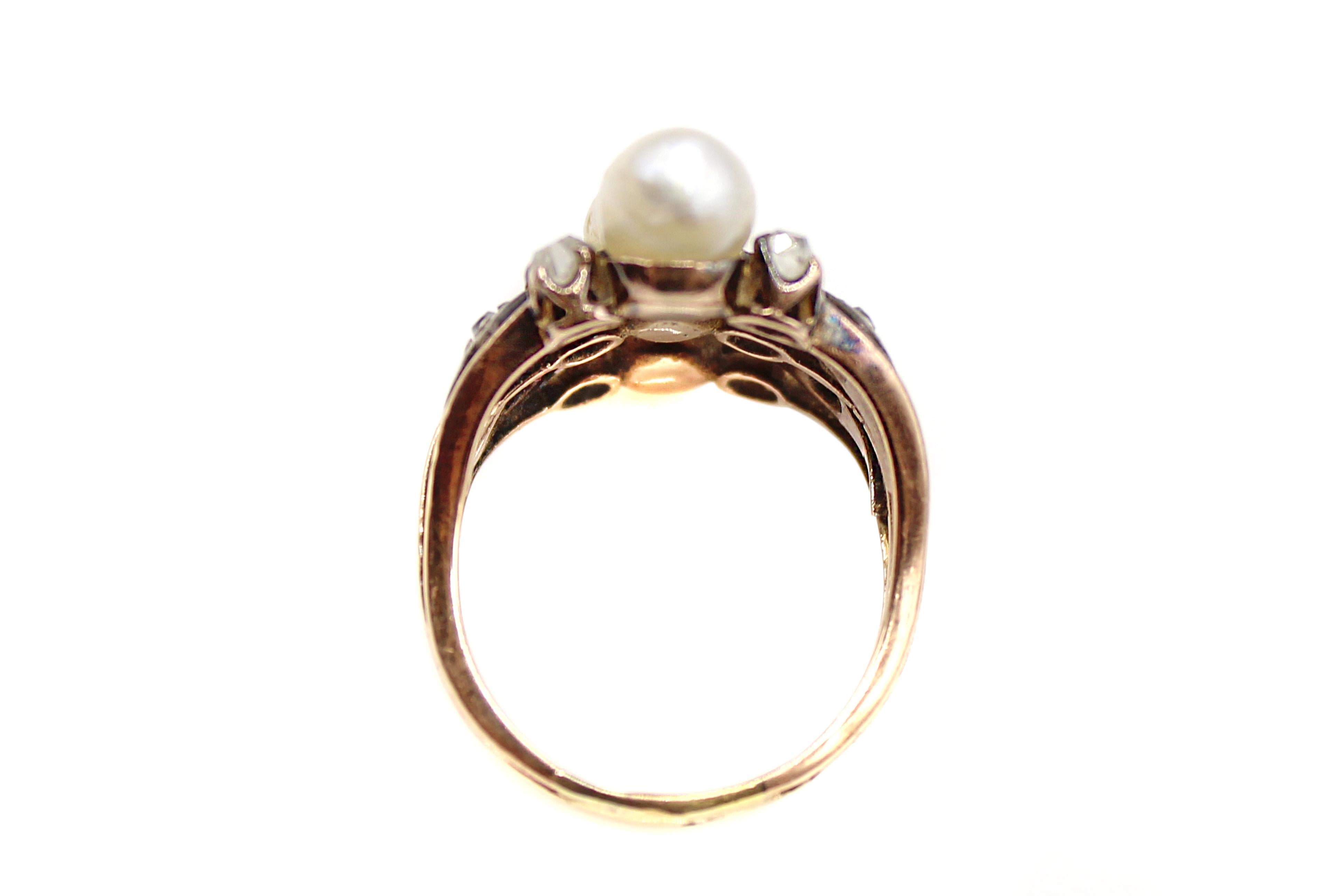 victorian pearl ring