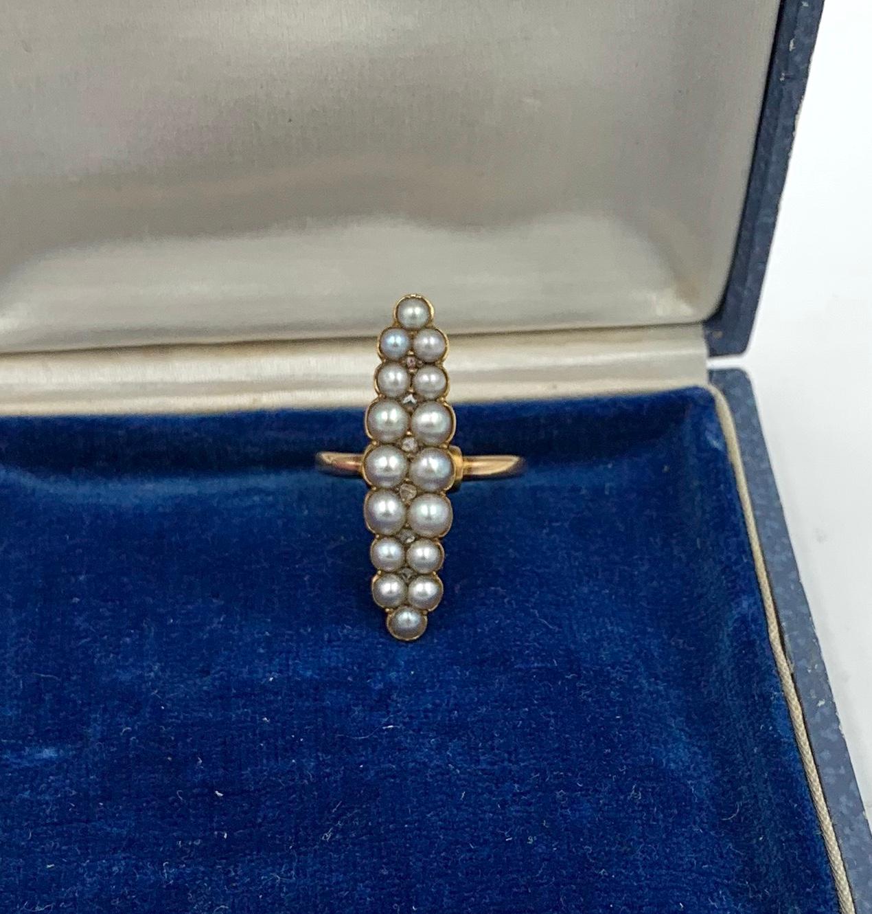 victorian pearl ring