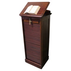 Victorian Pedestal Filing Cabinet, Reception Desk Greeter