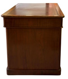 Victorian Pedestal Twin Pedestal Desk, circa 1860