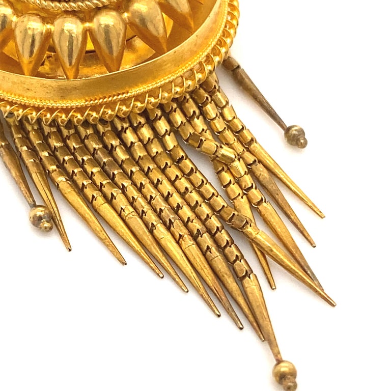 Victorian Pendant 18 Karat Yellow Gold Enamel Pearl circa 1860 For Sale ...