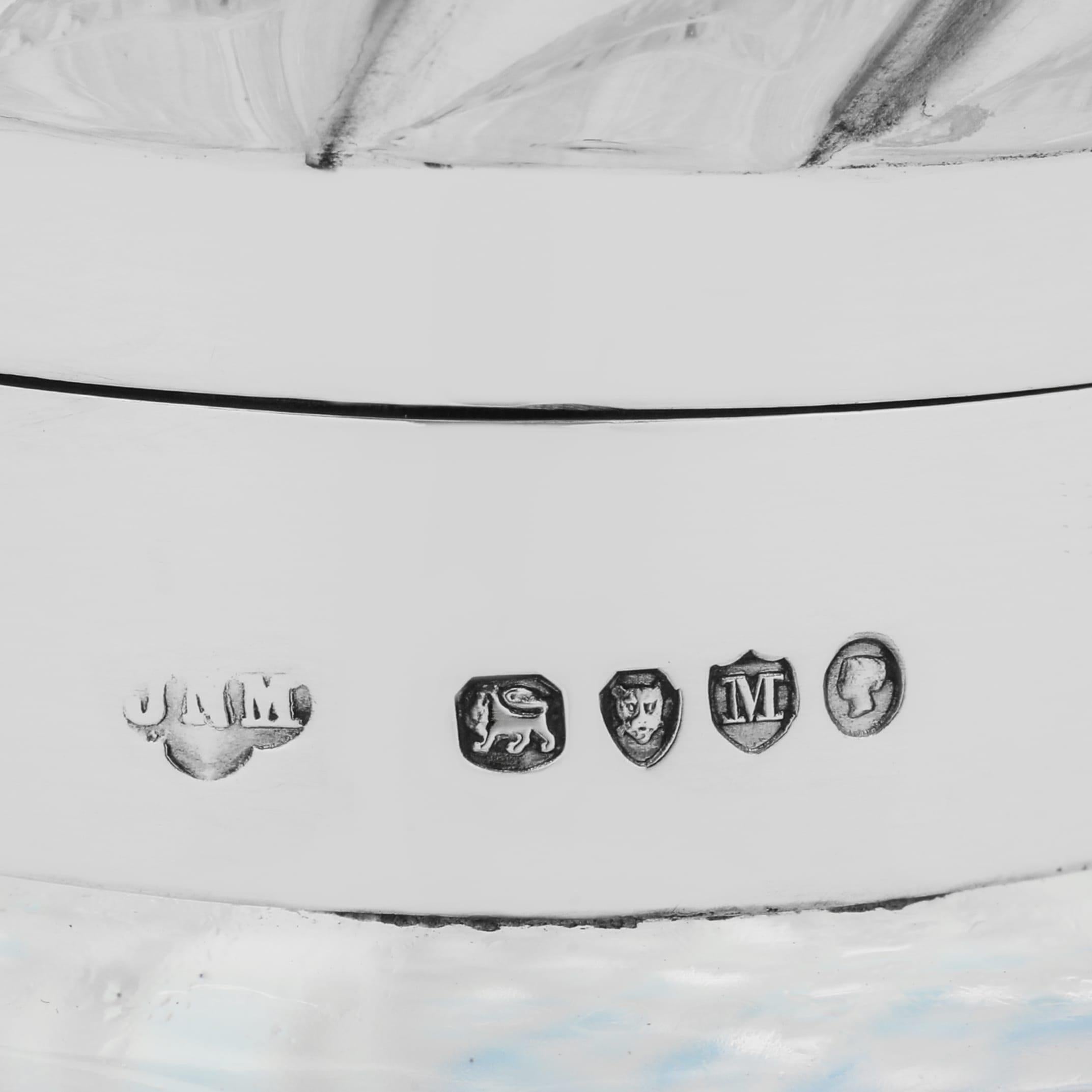 Argento 925 Bottiglia di profumo vittoriana realizzata da John Newton Mappin a Londra nel 1887 in vendita