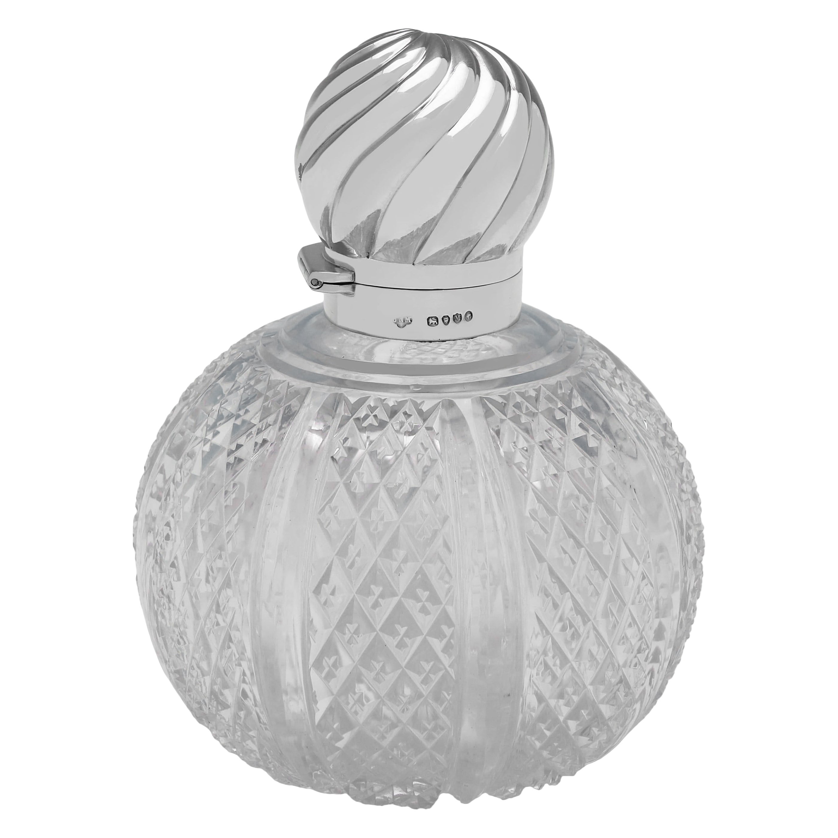 Victorian perfume bottle made by John Newton Mappin in London in 1887